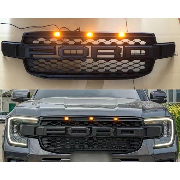 Antivento Nero Fumo Deflettori Antivento Smoke Per Ford Ranger T9 2023-2025 - Tape-on, Nero Fumo, Per Doppia Cabina XL XLT Raptor Deflettori Parabrezza Auto