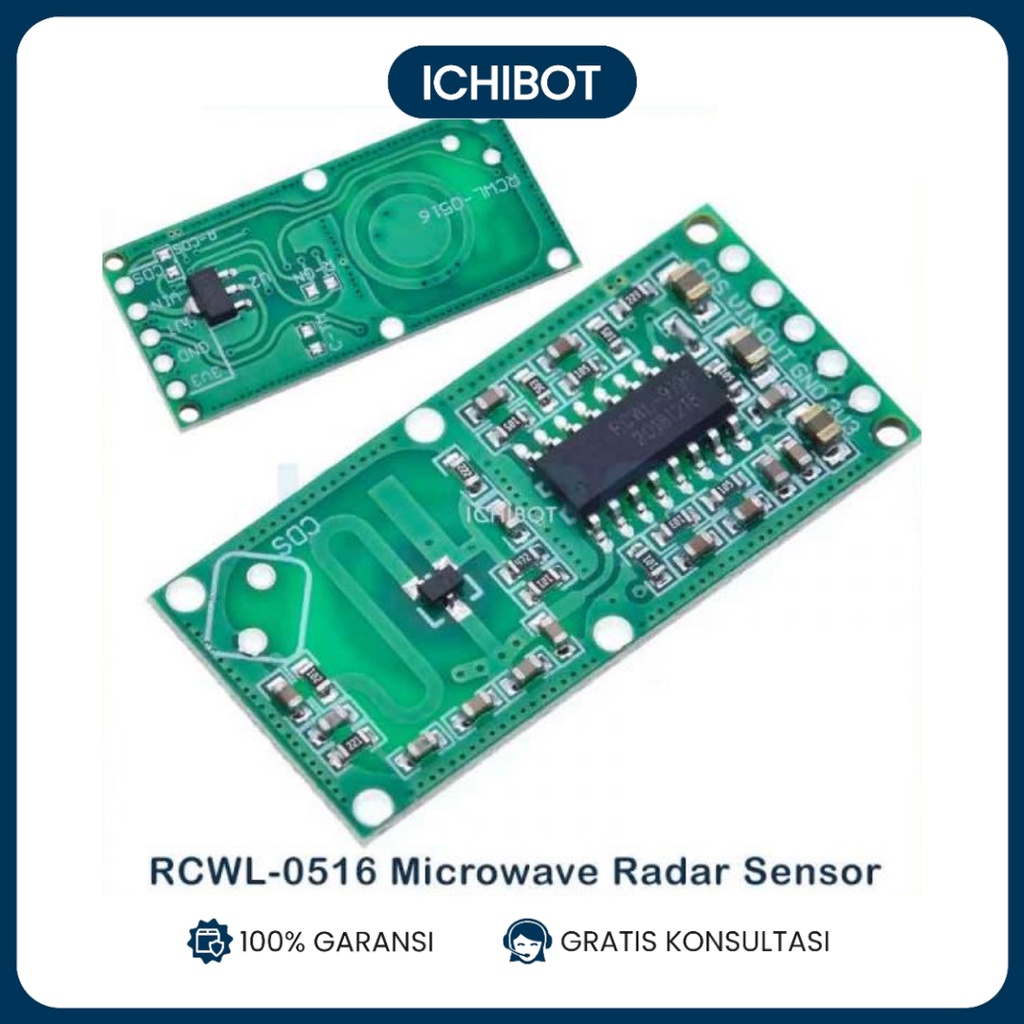 Jual RCWL 0516 Microwave Radar Sensor Human Body Sensor Detector ...