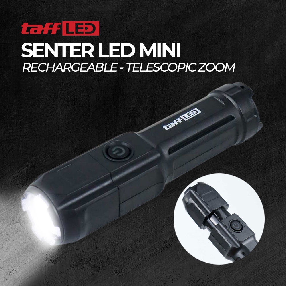 Jual TaffLED Senter LED Mini Rechargable Telescopic Zoom XPE - YT-81020 ...