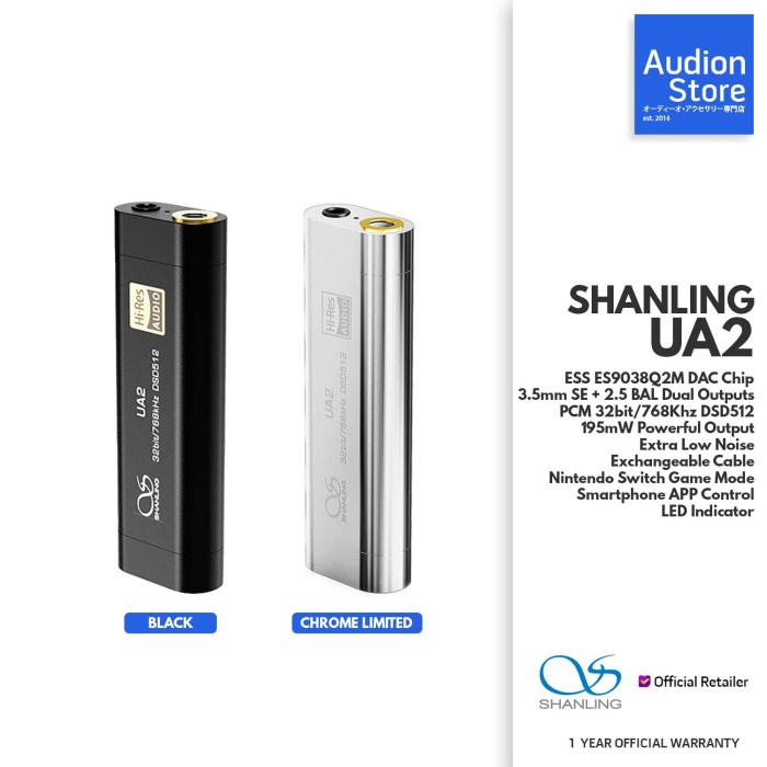 Jual Shanling Ua2/Ua-2 Usb-C Android/Ios/Pc/Mac/Switch Portable Dac/Amp ...