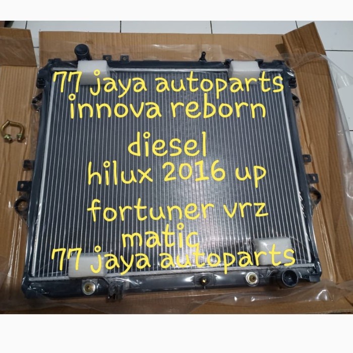 Jual Radiator Innova Reborn Diesel Fortuner Vrz Hilux Revo Diesel Matic ...
