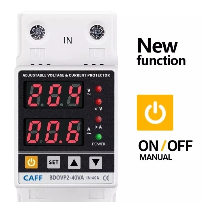 Jual TOP PROTECTION RELAY 220V 40A ADJUSTABLE OVER UNDER VOLTAGE OVER ...