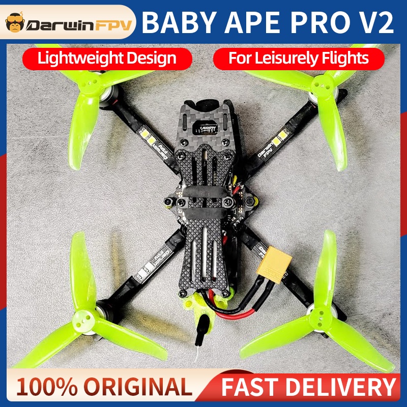 Jual Darwinfpv Baby Ape Pro V2 Fpv Drone Pnp 142Mm 3In Quadcopter Caddx ...