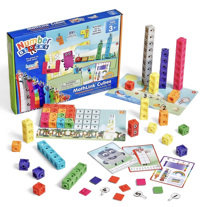 Jual Hand2Mind Numberblocks Mathlink Cubes 1-10 Activity Set 30 Asli ...
