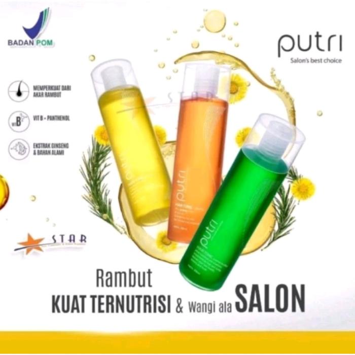 Jual PUTRI HAIR TONIC PENYUBUR RAMBUT 200 ML VARIAN MORMAL KUNING ...