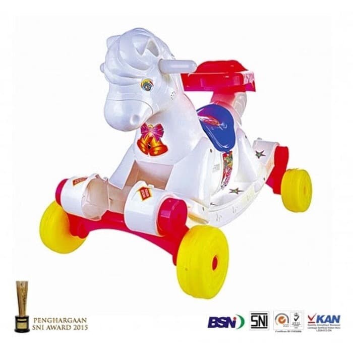 Jual Mainan Anak Kuda Kudaan Roda Dorong Horse Ayunan Balapan