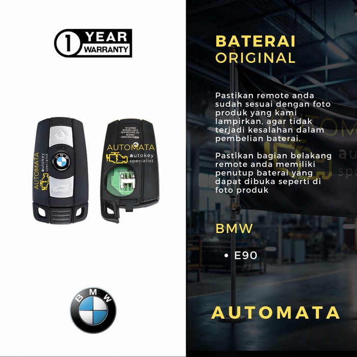 Jual PREMIUM Baterai Remote Kunci BMW E90 Smartkey Original Panasonic ...