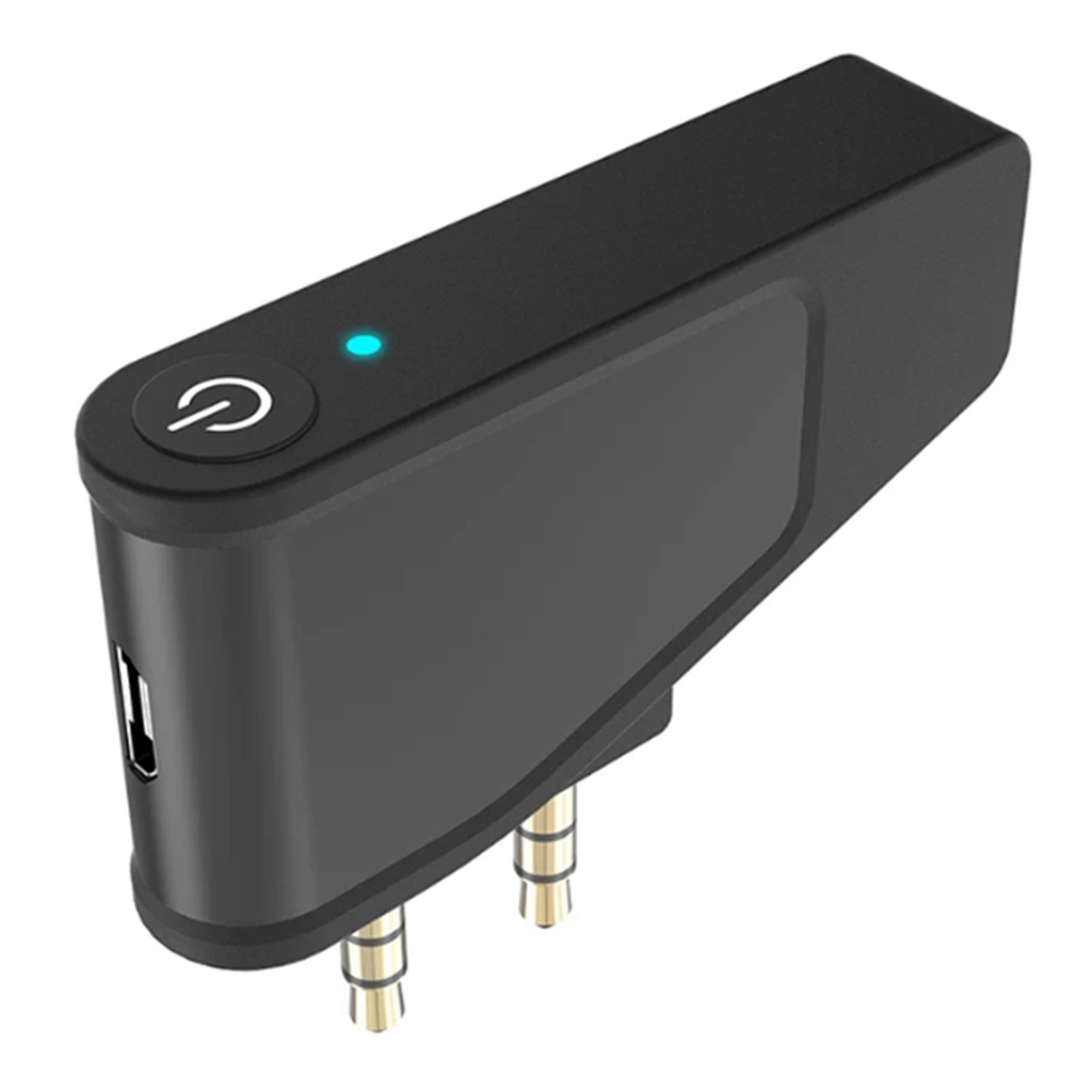 Jual NEW Bluetooth 5.3 Airplane Airline Flight Adapter A2DP Transmitter ...