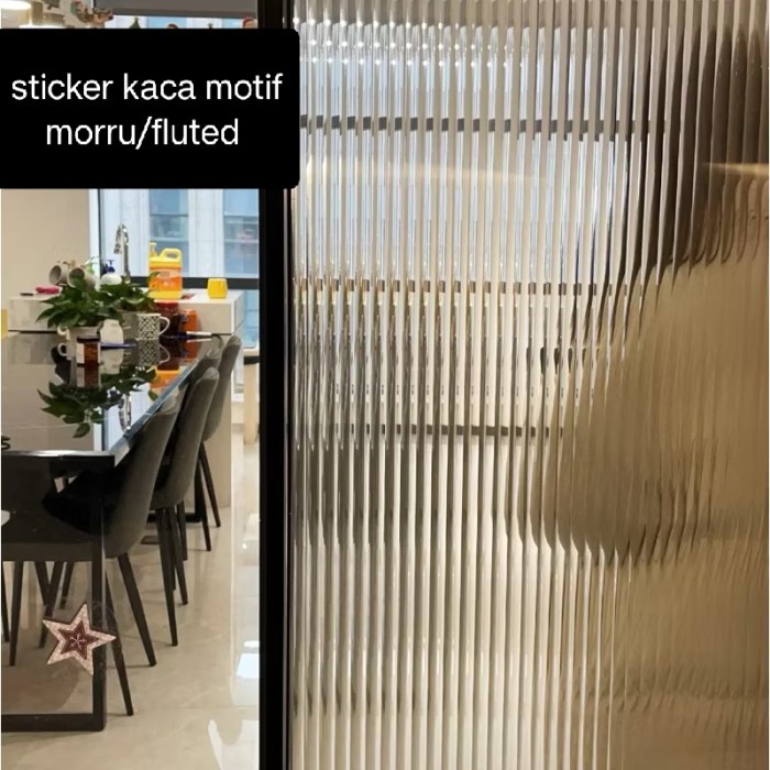 Jual (Expert) sticker morru glass fluted glass stiker kaca kantor ...