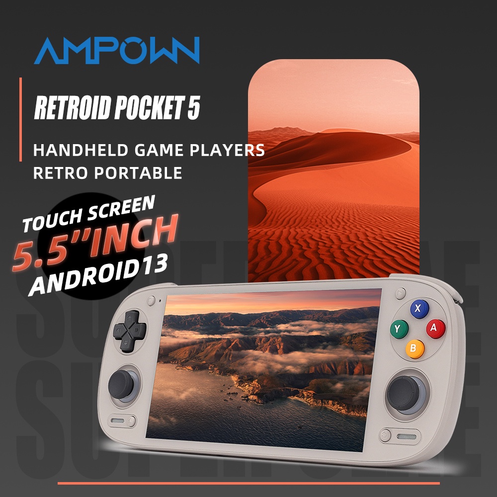 Jual AMPOWN Retroid Pocket 5 RP5 Handheld Game Players 5.5'' 1080P ...