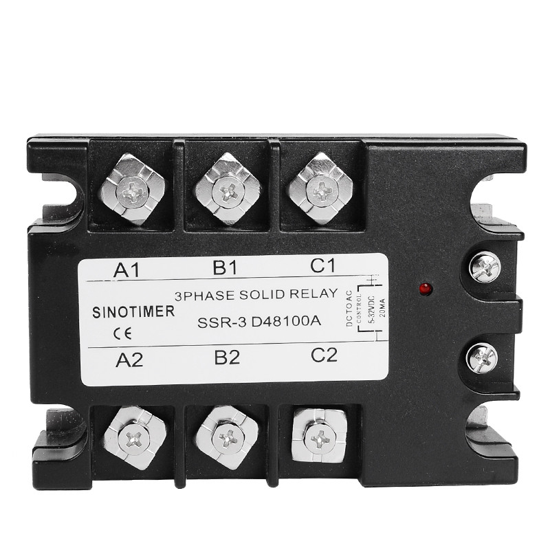 Jual New SSR Controller 100A 3 Phase Solid State Relay D48100A DC-AC 30 ...