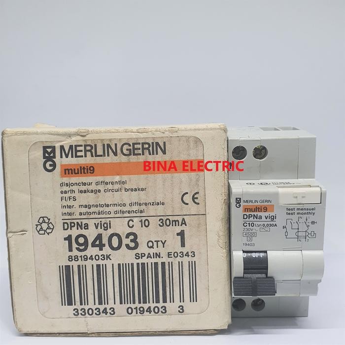 DISJONCTEUR DIFFERENTIEL TETRA 63A 300mA COURBE C, SELECTIF MERLIN GERIN PC.15KA