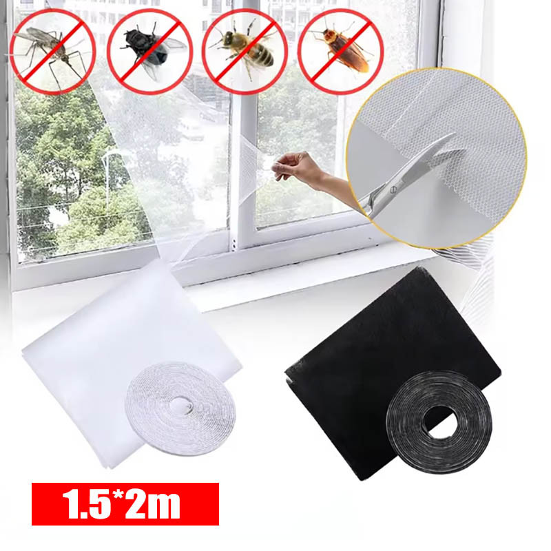 Jual NEW Bedroom Window Mosquito Nets Insect Fly Screen Curtain Indoor ...