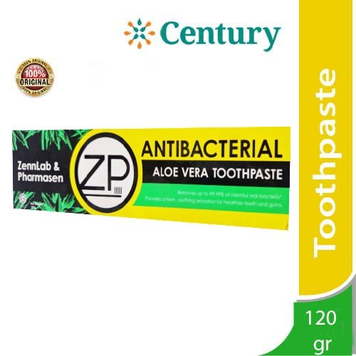 Jual ZP ANTI BACTERIAL ALOE VERA TOOTHPASTE 120GR / PASTA GIGI | Shopee ...