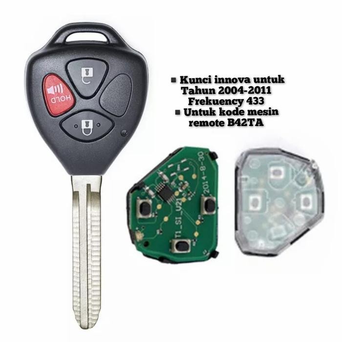 Jual remote kunci innova tahun 2004-2011 type G V | Shopee Indonesia