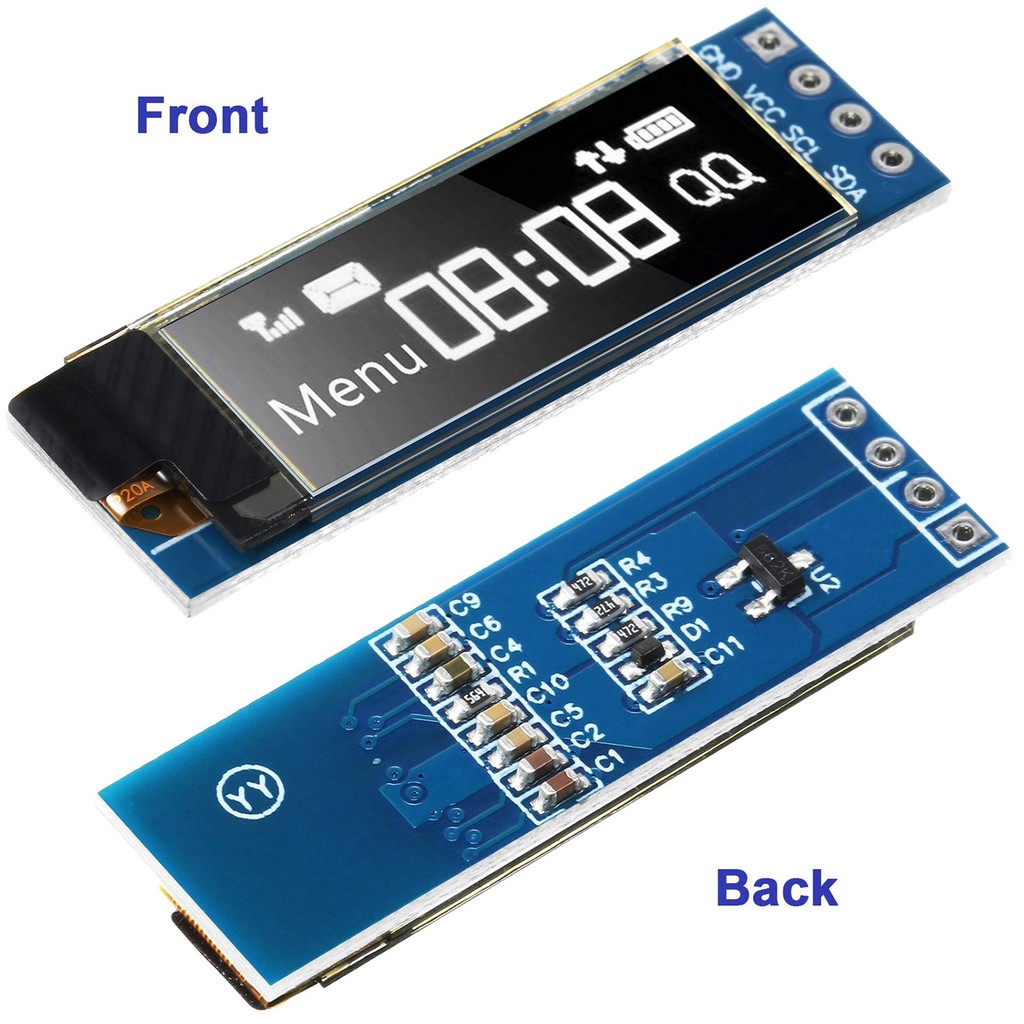 Jual 5 Pieces I2C Display Module 0.91 Inch I2C OLED Display Module I2C ...