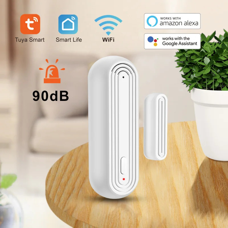Jual Tuya Smart Wifi Door Window Alarm Sensor Smart Home Open Closed ...