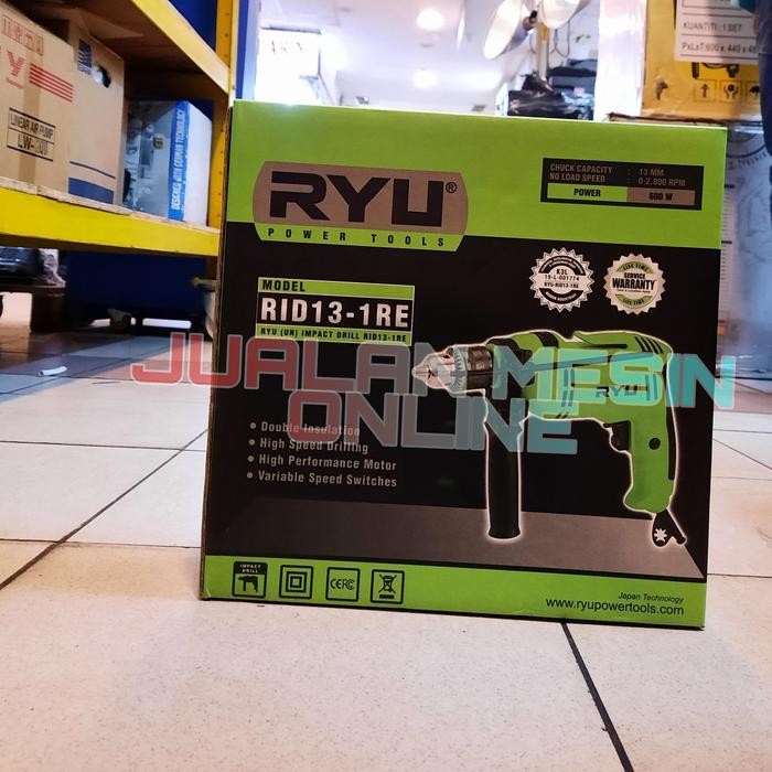 Jual Mesin Bor RYU RID13-1RE Bor Impact Listrik Bor Tangan RYU Drill 13 ...