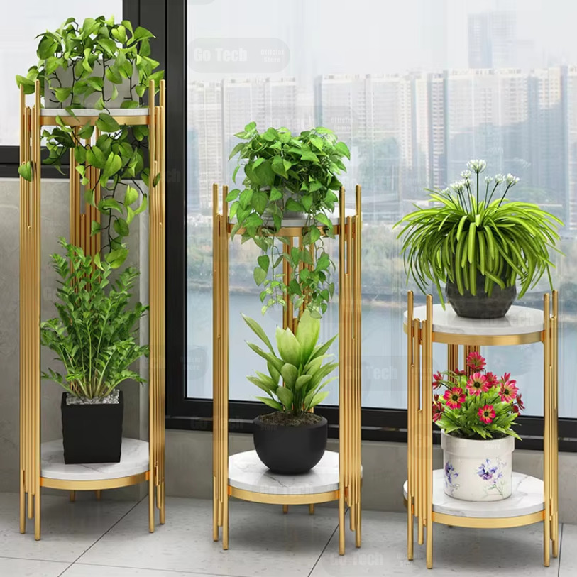 Jual Go Tech - Meja Sudut Standing Flower Cofee table Meja Sudut ...