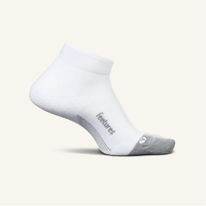 Feetures Elite Max Cushion Calzini Sportivi Da Corsa A Taglio Basso - Compressione Mirata E Ammortizzazione - Unisex, Taglia Large, Nero (1 Paio)