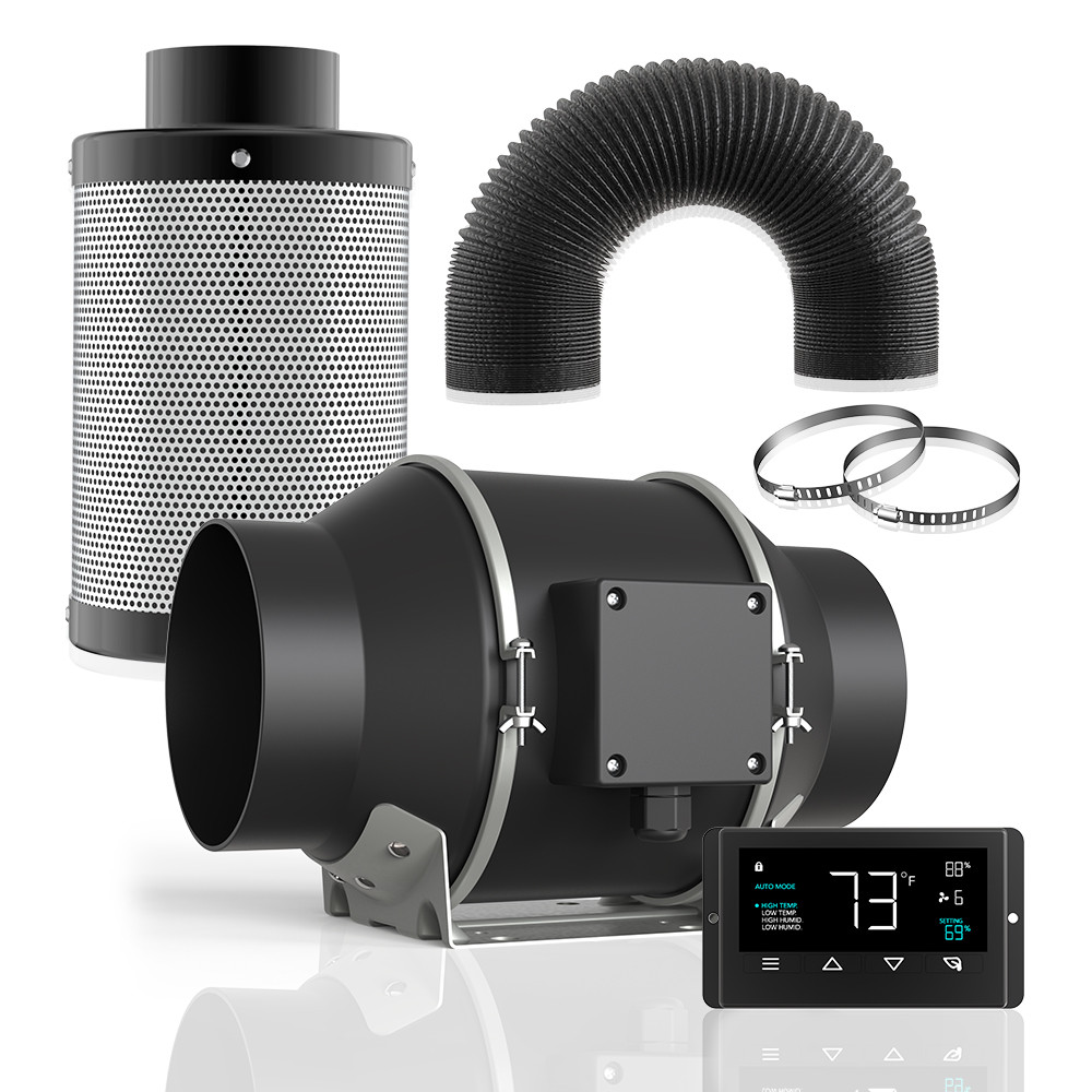 Jual 4'' 6'' 8'' Ec Motor Ac Mixed Flow Inline Duct Fan Wall Mounted ...