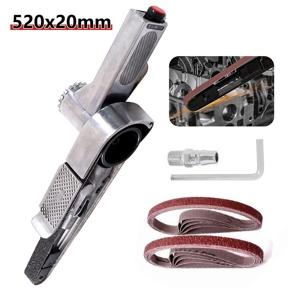 20MM AIR BELT SANDER 360 ADJUSTABLE ANGLE LINISHER GRINDER AIR HAND - View #10