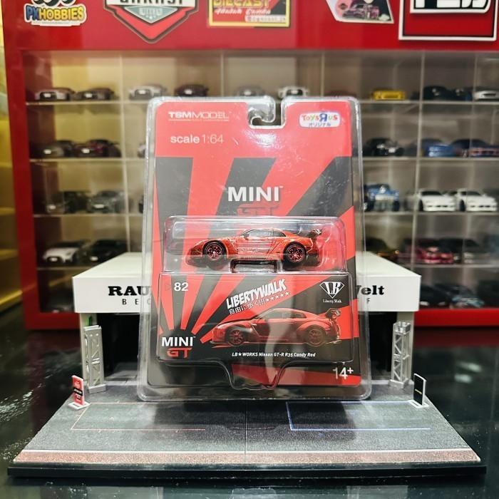 Jual NEW SALE MINI GT 82 LB WORKS NISSAN GTR R35 CANDY RED W/ CARBON ...