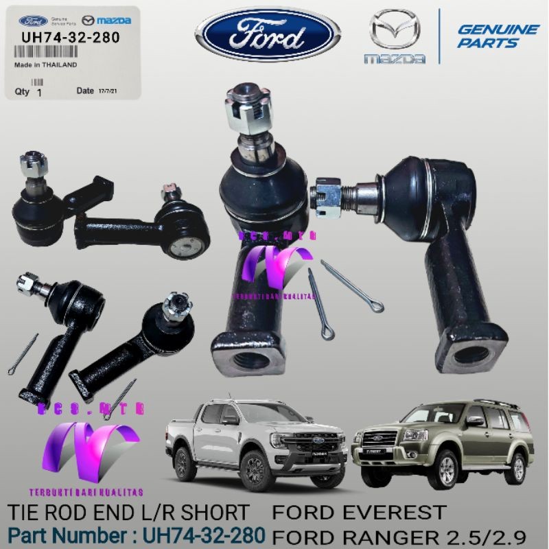 Jual TIE ROD END FORD RANGER 2CC 2900CC/FORD EVEREST 2CC PENDEK 1SET ...