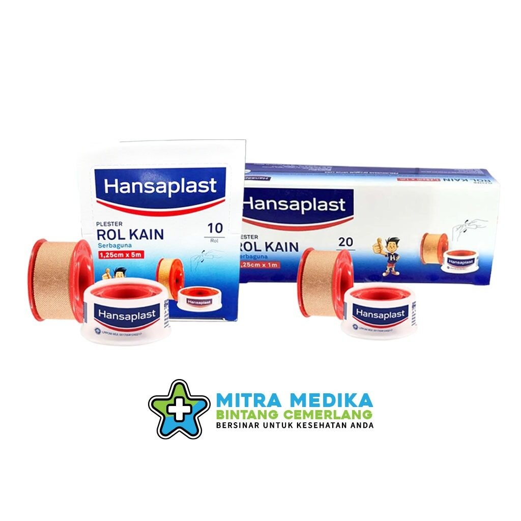 Jual HANSAPLAST PLASTER ROL KAIN SERBAGUNA 1 Box | Shopee Indonesia