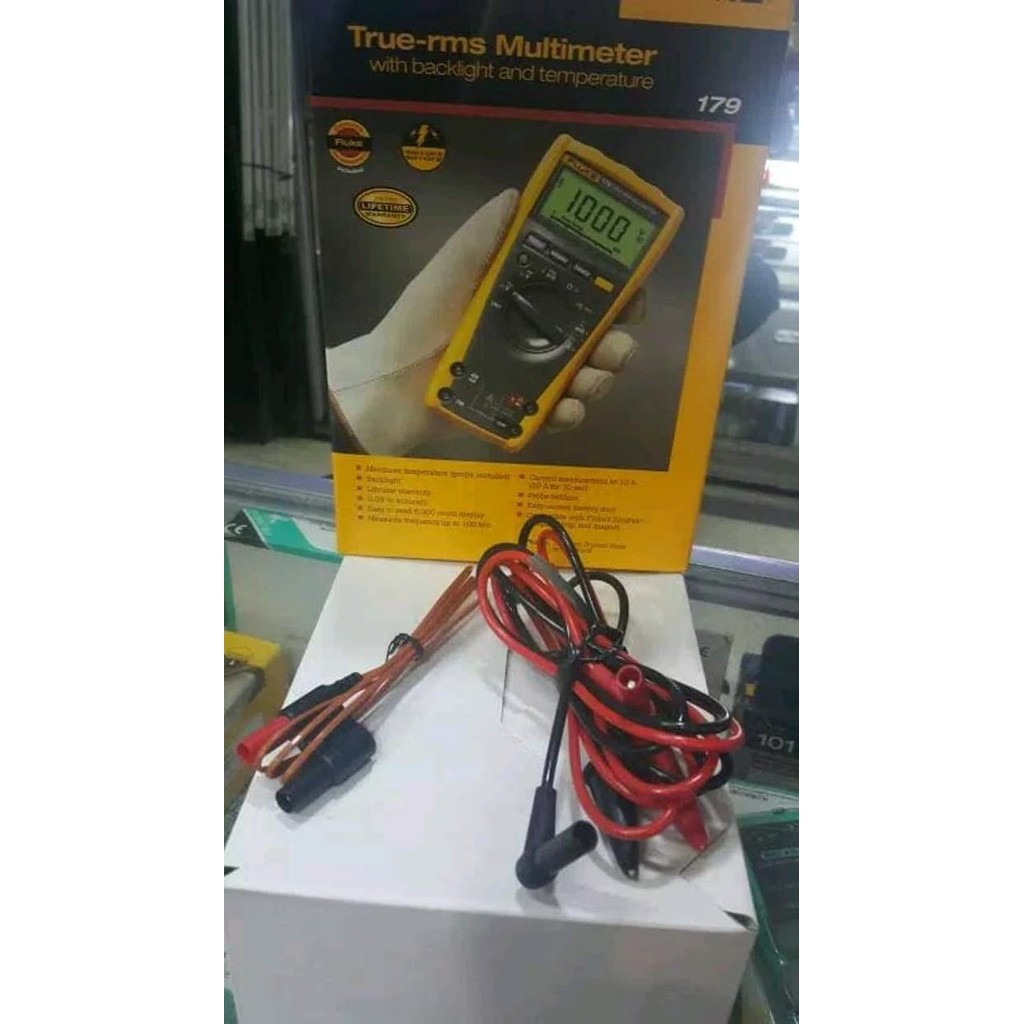 Jual FLUKE 179 TRUE RMS DIGITAL MULTIMETER MULTITESTER AVOMETER GARANSI ...