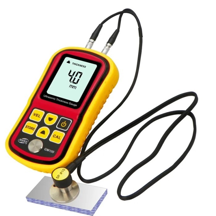 Jual Digital LCD Ultrasonic Thickness Gauge Meter Metal Width Measuring ...