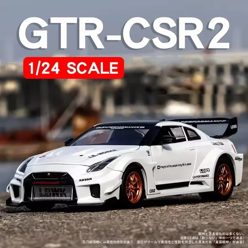 Jual Diecast 1:24 Nissan GTR R35 Liberty Walk CSR2 LBWK Miniatur Super ...