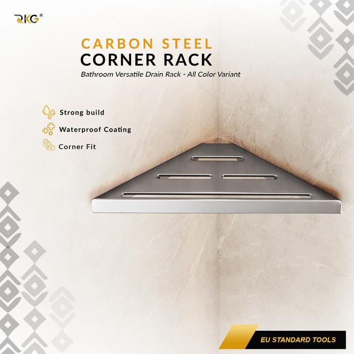 Jual RKG Rak Sudut Tembok Multifungsi Home Rack Organizer Carbon Steel ...