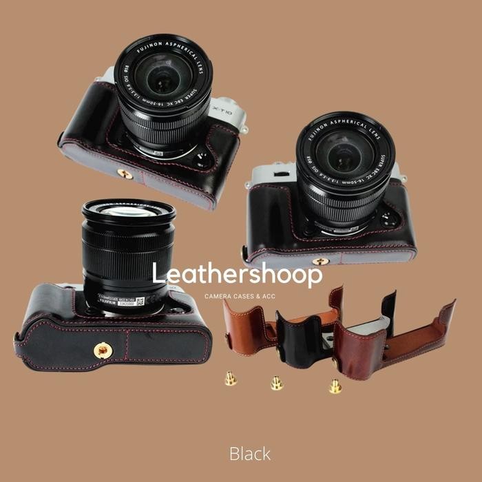 MAE Camera Bag PU Leather Case For Fujifilm XT10 XT20 XT-20 XT30 XT-30 Direct Charge Cover Battery Bottom Open