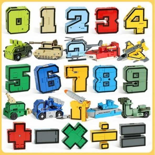 Jual mainan number robot angka 15 in 1 gals | Shopee Indonesia