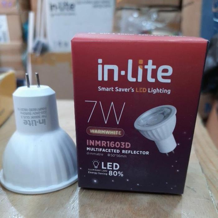 Jual LAMPU IN LITE HALOGEN LED SPOT MR16 7W DIMMABLE INMR1603D 220V ...