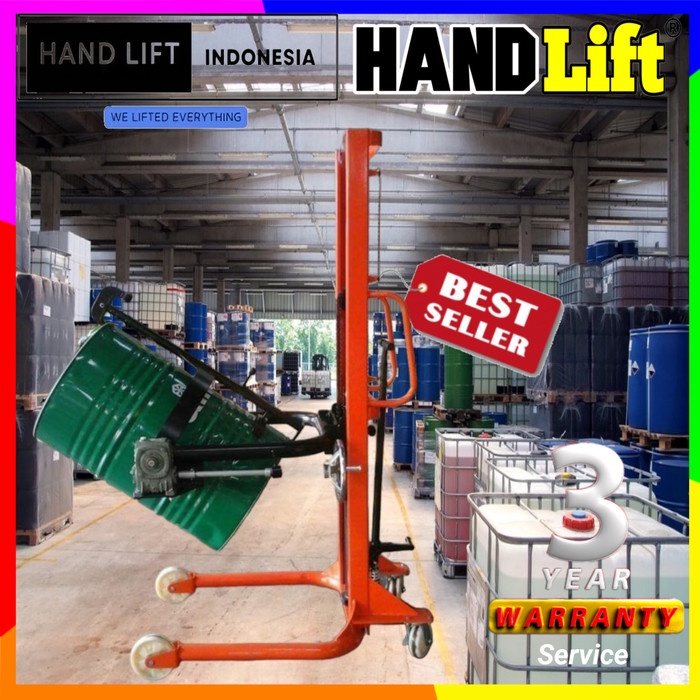Jual hand stacker drum manual / drum lifter / pallet drum | Shopee ...