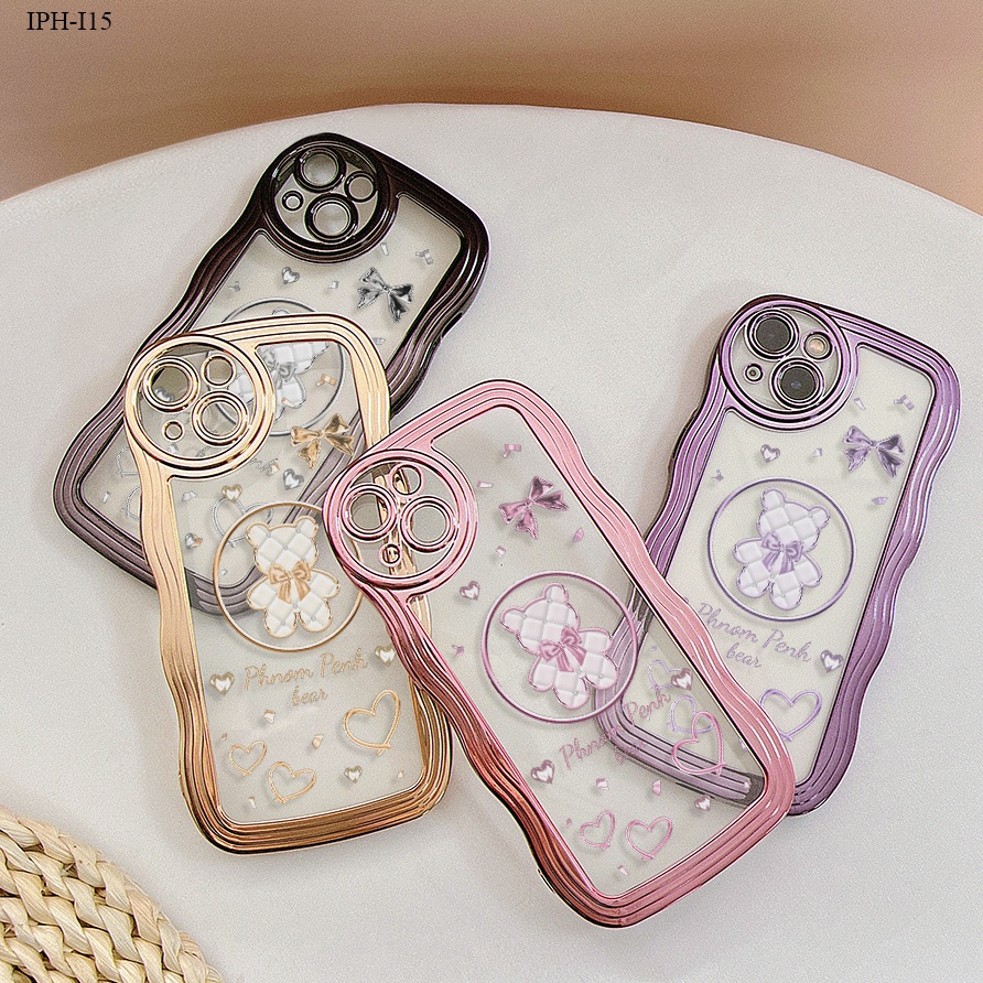 Coque IPhone Avec Nœud Rose Et Bracelet – Compatible IPhone 15, 14, 13, 12, 11, XR, Etc. (neuve)