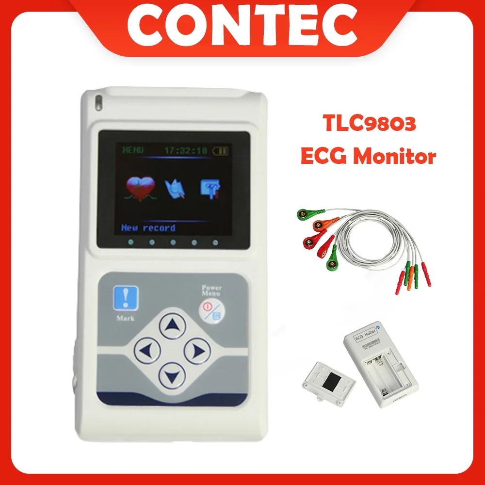 Jual VID TLC9803 3 Channels ECG Holter, EKG Holter, Dynamic ECG Monitor ...