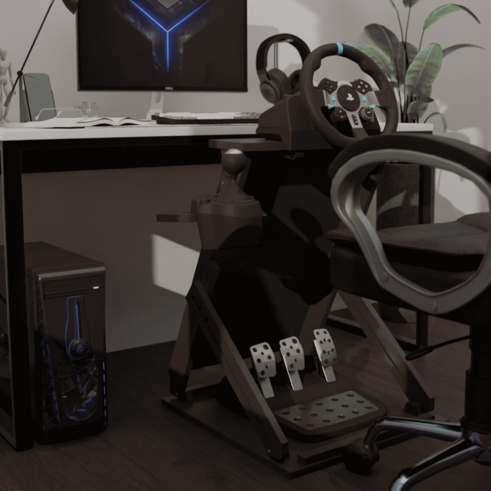 Jual [Good] Steering Wheel Stand Driving Simulator - Meja Stir Euro ...