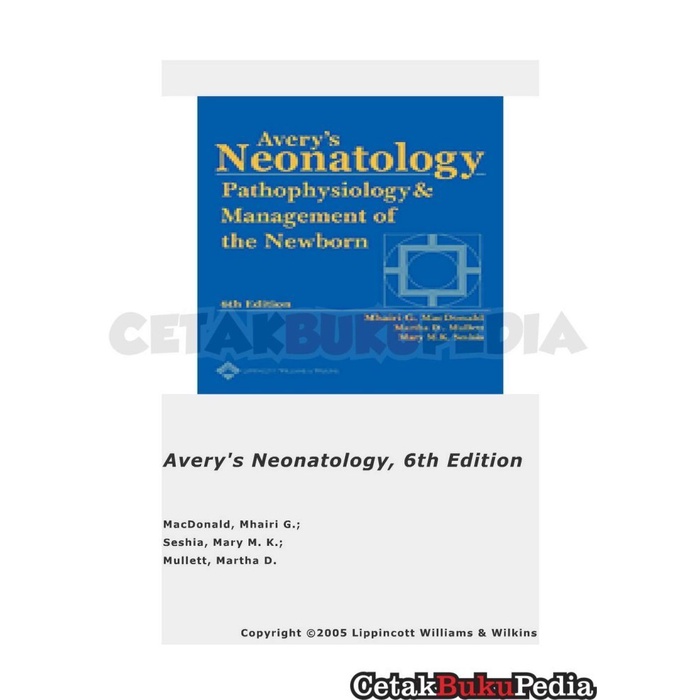 Jual Buku Fisik Avery's neonatology pathophysiology & management of ...