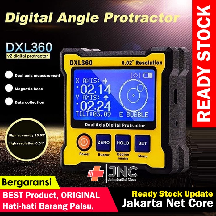 Jual Inclinometer Dxl-360 Digital Angle Level Axis Sudut Dxl360 ...