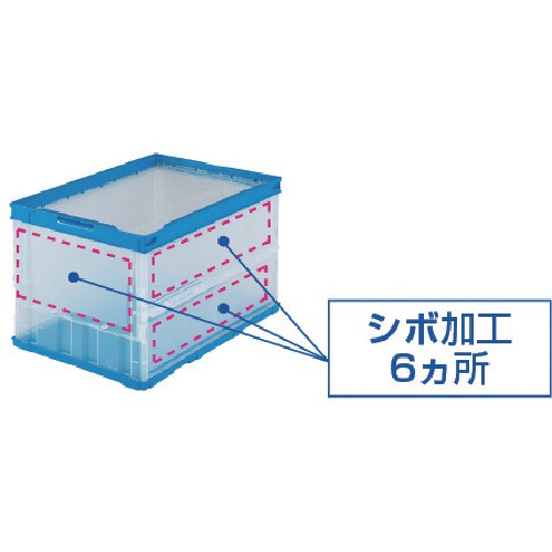 Jual READY STOK! Trusco TR-C30B Oricon Thin Folding Dark Blue Container ...