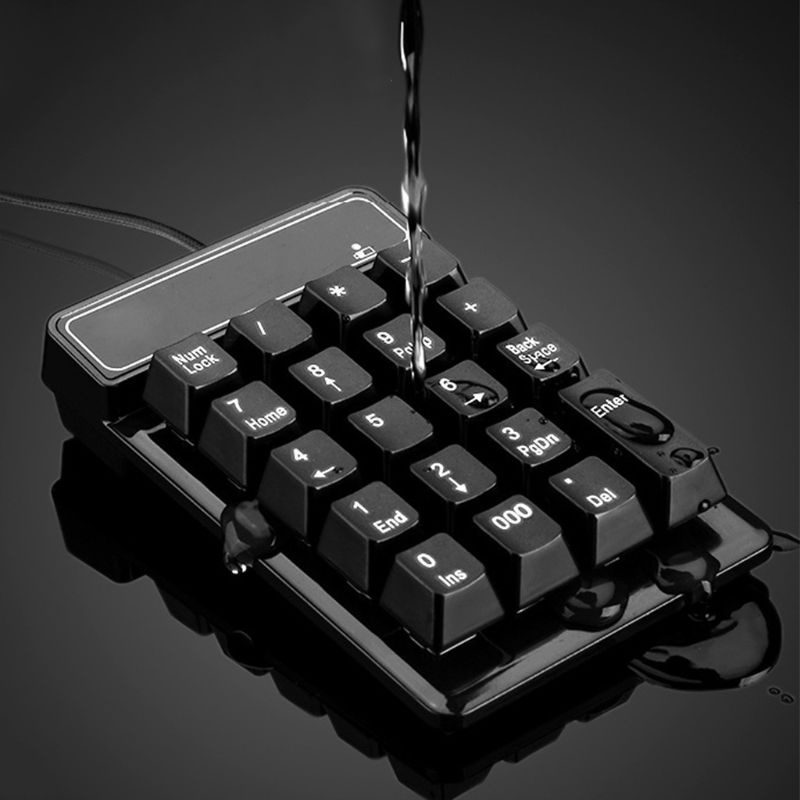 Jual Mini Usb Wired Numeric Keypad 19 Keys Digital Number Pad Numpad ...