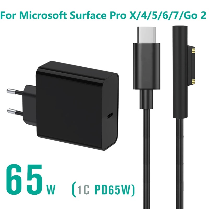Vhbw Caricabatteria Da Auto Per Microsoft Surface Pro 4, Pro 5, Pro 3 | Alimentatore 12V Con Cavo 100cm