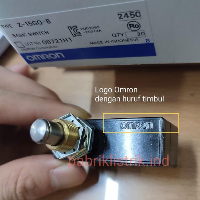 Jual TOP LIMIT SWITCH / MICRO SWITCH Z-15GQ-B OMRON ORIGINAL - | Shopee ...