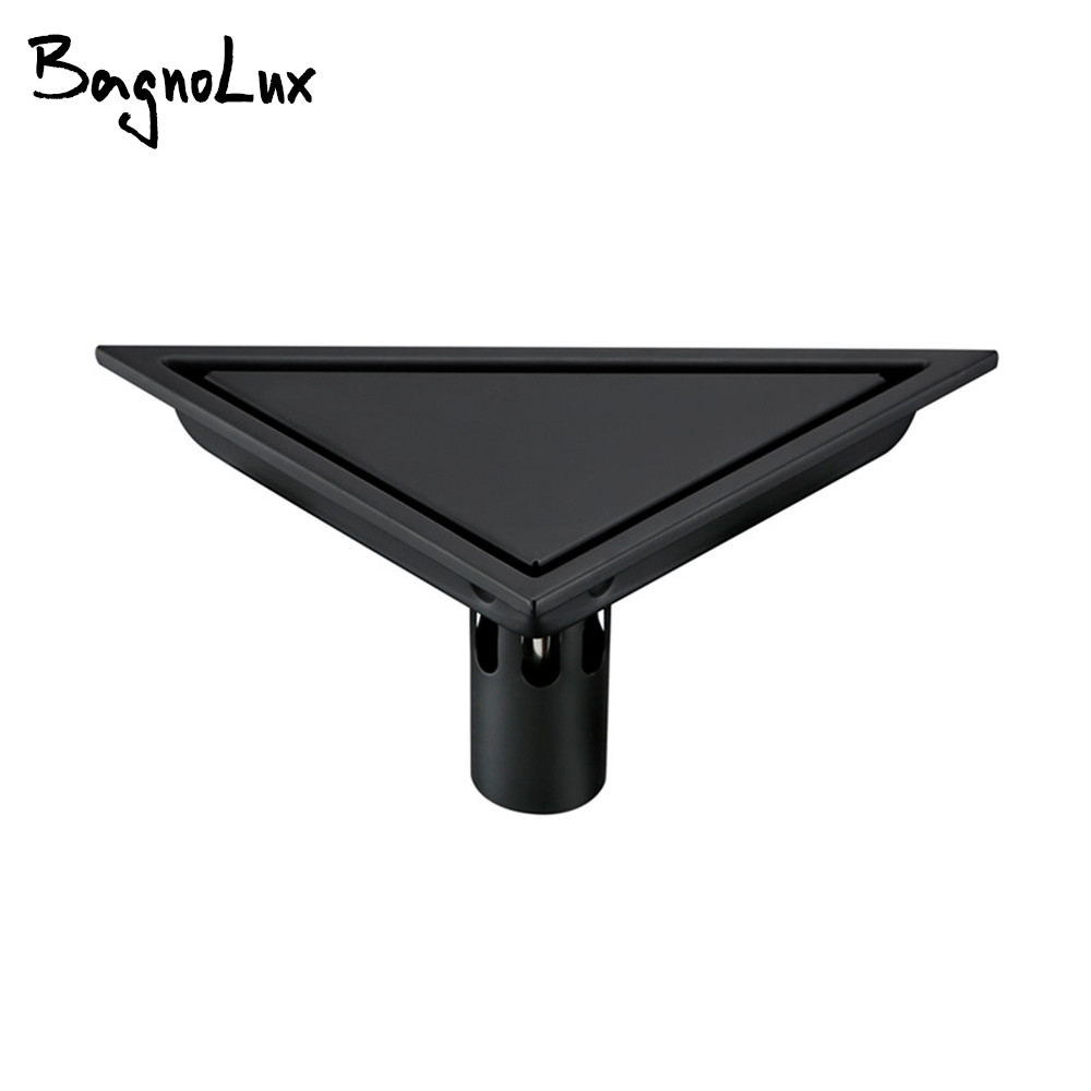 Jual NEW Modern Stainless steel Bathroom Tile Invisible Shower Triangle ...