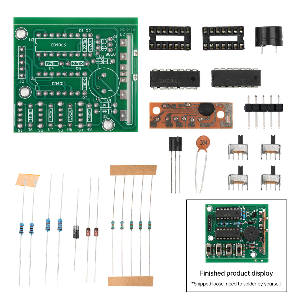 Jual 16 Music Sound Box BOX-16 Board 16-Tone Electronic Module DIY Kit ...