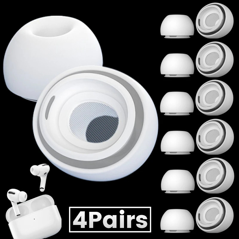 Jual 4-1Pairs Soft Silicone Ear Tips for Pro 1/2 Protective Earbuds ...