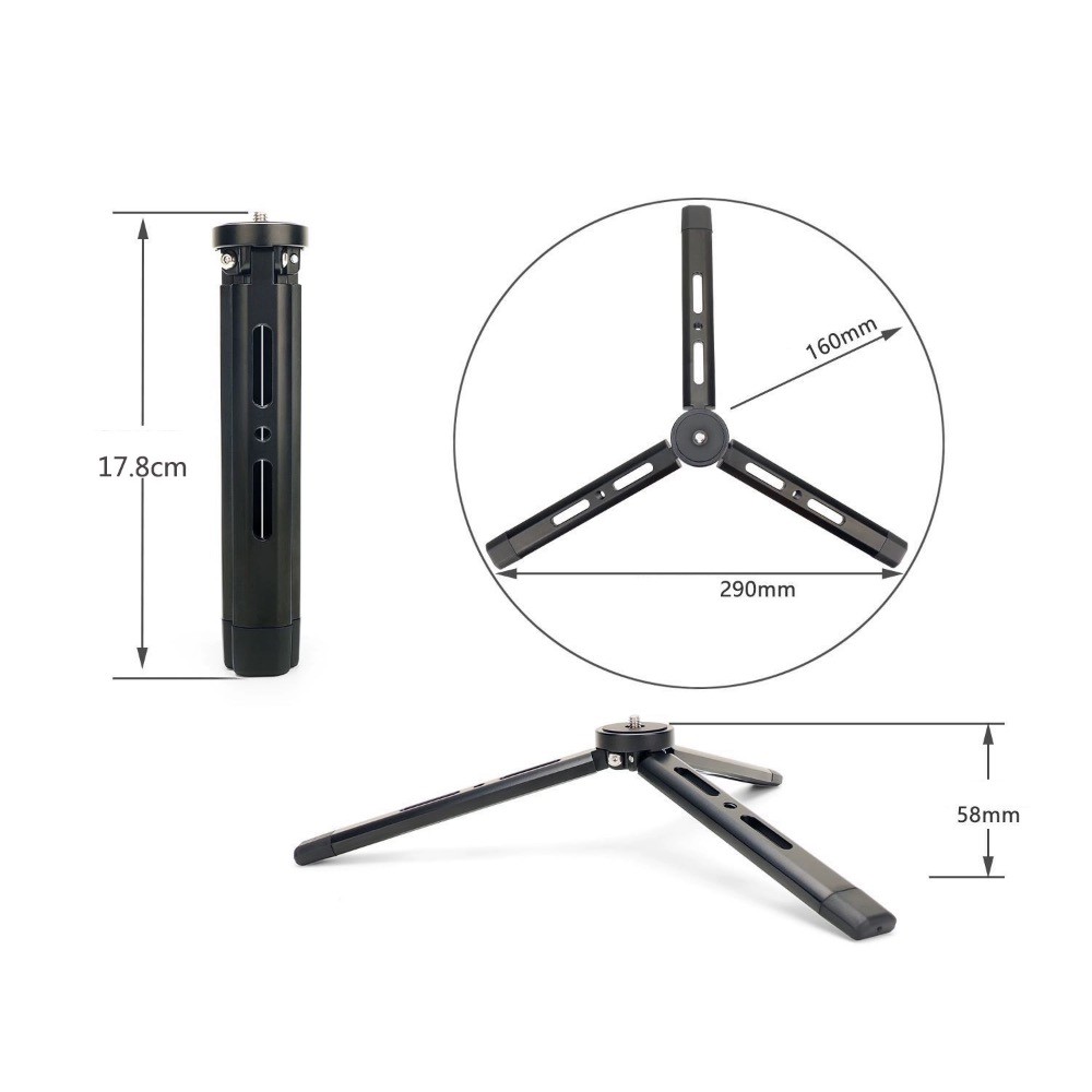 Dji Action Akeipho Mini Tabletop Tripod & Handle Grip For Gimbals - Compatible With DJI Ronin, Zhiyun Weebill, Osmo Zhiyun Weebill Tripod - View #7